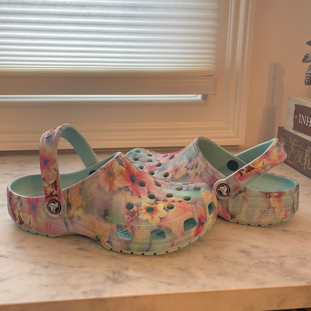 Floral Crocs